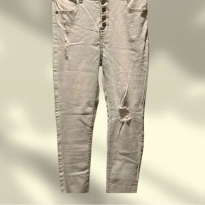 Macy's Blue Skinny Jeans Sleek Fit